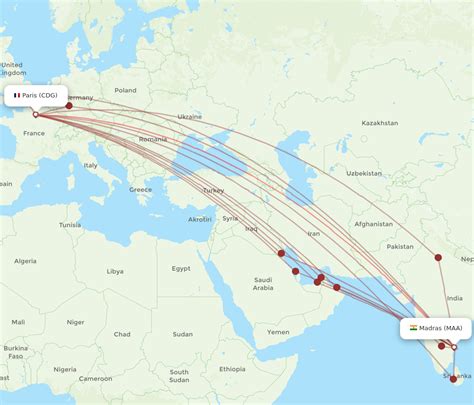 Find Cheap Flights from Chennai to Paris .